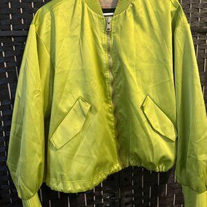 We the Free Satin Bomber Jacket S